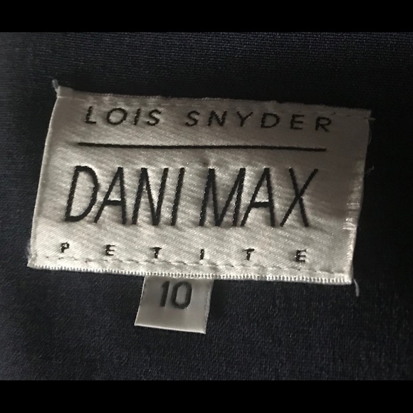 Lois Snyder Dani Short Blue Dress Size 10P - Picture 5 of 8